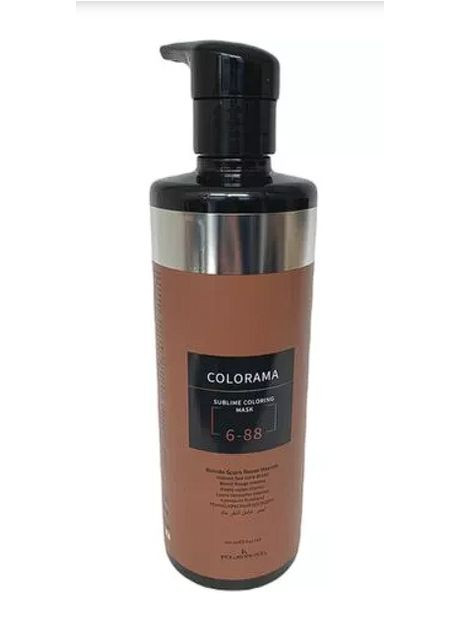 Тонувальна маска для волосся Colorama Sublime Coloring Mask 6.88 темночервоний 500 мл Kleral System (300860216)