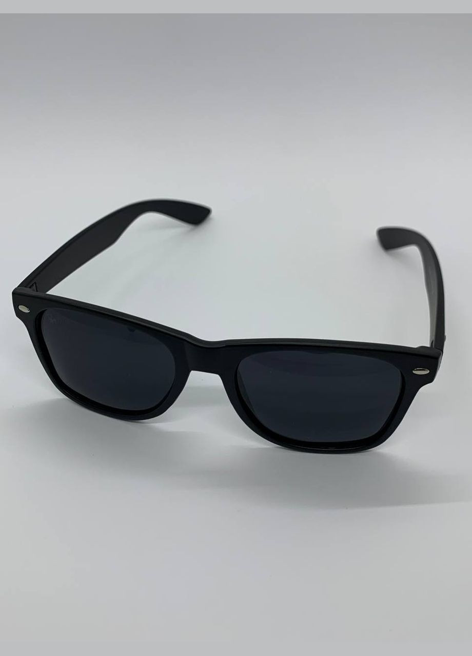 Чоловічі сонцезахисні окуляри з поляризацією та UV400-захистом | Стильні окуляри в чорній оправі No Brand P2140 (341527320)