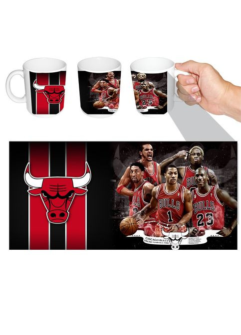 Чашка біла баскетбол Chicago Bulls (z0427) No Brand (327005496)