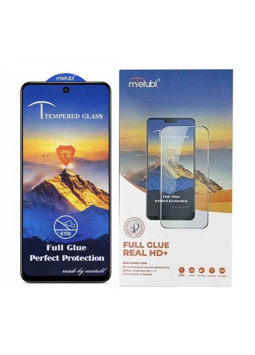 Захисне скло для Xiaomi Redmi Note 11T Pro / 11T Pro+ / 12T Pro / K50i, ESD Anti-Static, 9H, Full Glue, з чорною рамкою Mietubl (380861303)