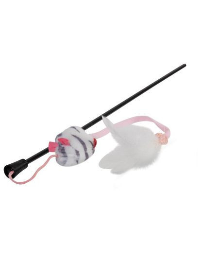 Іграшка для котів Teaser Дражнилка з мишкою зі звуковим ефектом 51 см (75111) GiGwi Teaser Дражнилка з мишкою зі звуковим ефектом 51 с (369879264)