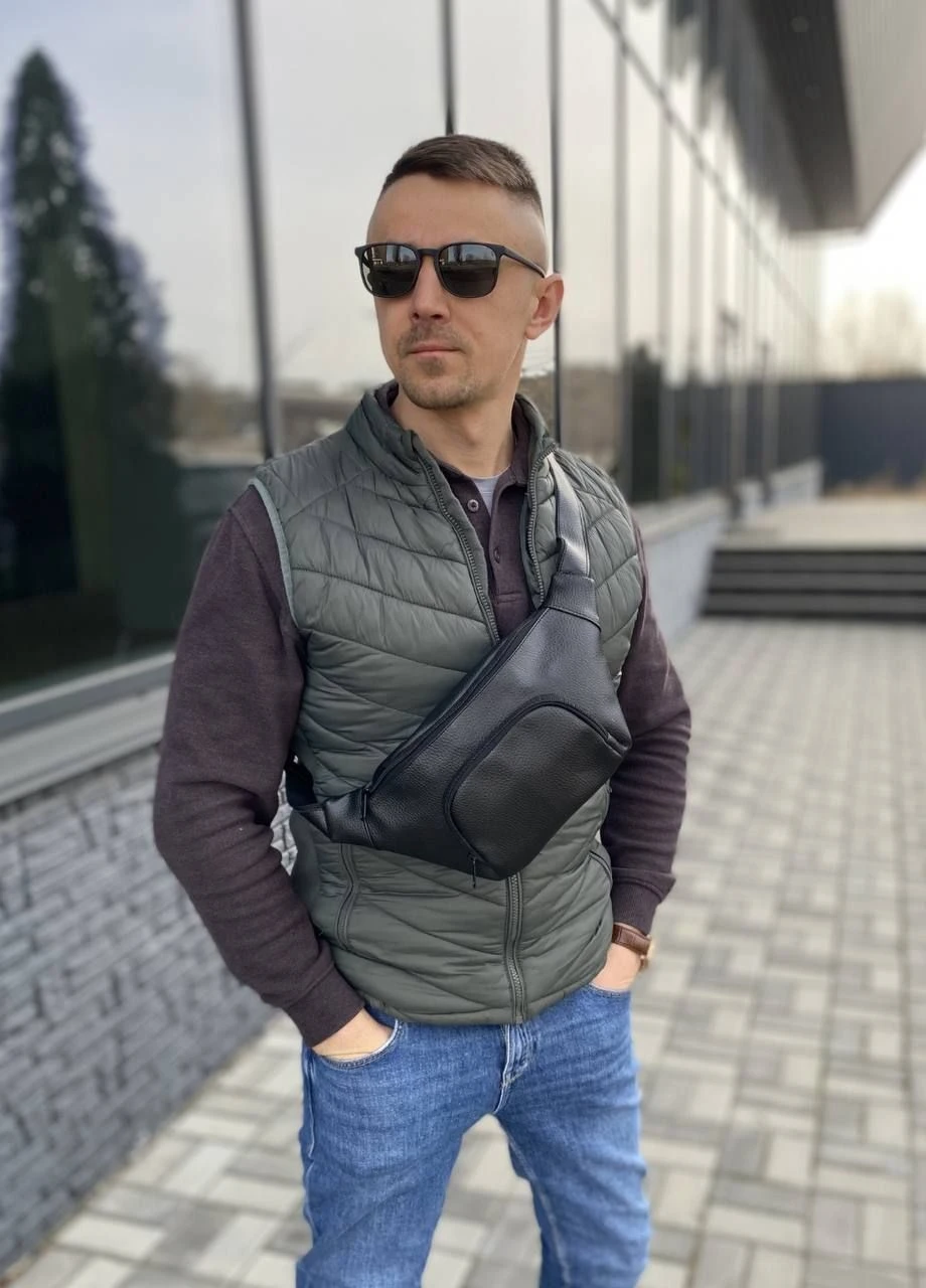 Нагрудная сумка через плечо бананка Street 4 отделения Class No Brand (388413889)