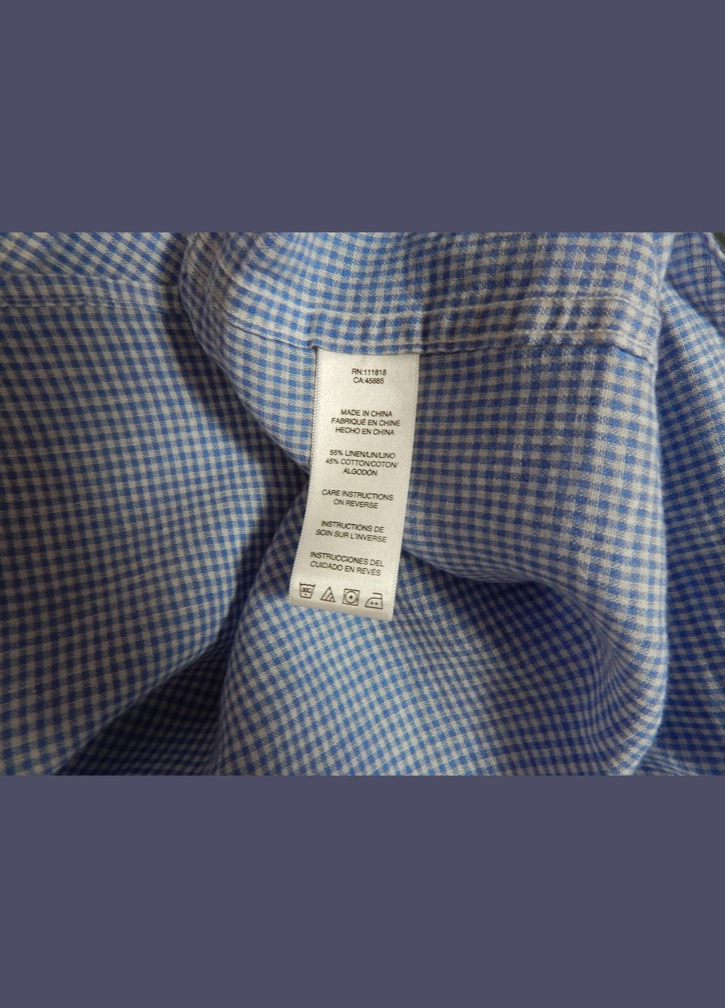 Синяя кэжуал рубашка в клетку Michael Kors