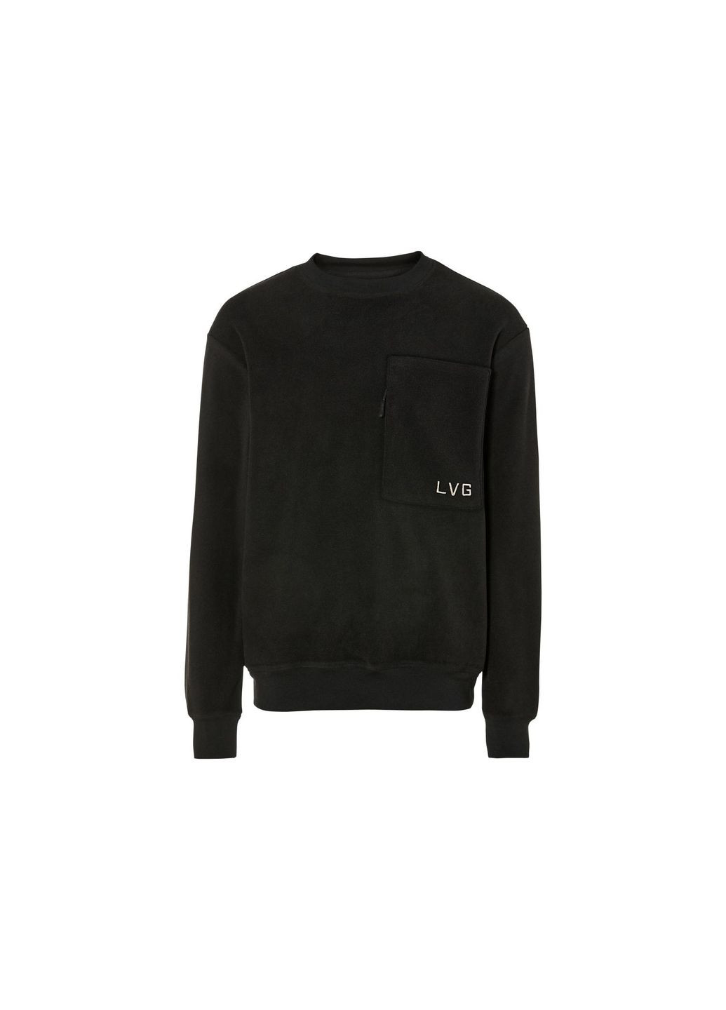 Черный свитшот флисовый для мужчины lidl 474231 Livergy без декора (371598017)