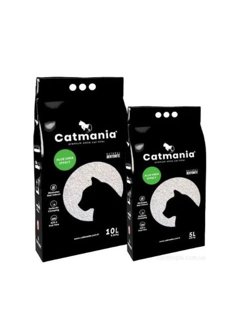 Бентонітовий наповнювач алое вера, зелені гранули 5 л Catmania (366072461)