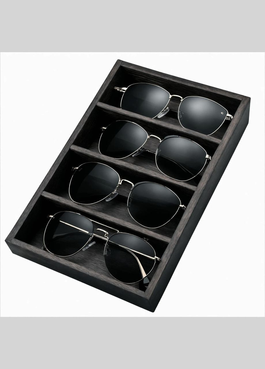 Органайзер для окулярів з дерева Іджеван 4 венге (ОЧК-405712) No Brand (328081976)