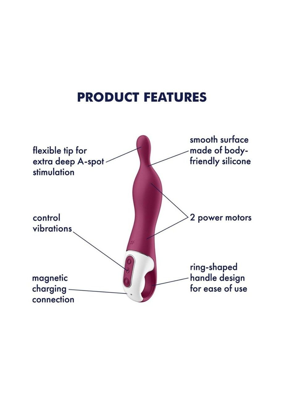 Вібратор для точки А A-Mazing 1 Berry - CherryLove Satisfyer (332209469)