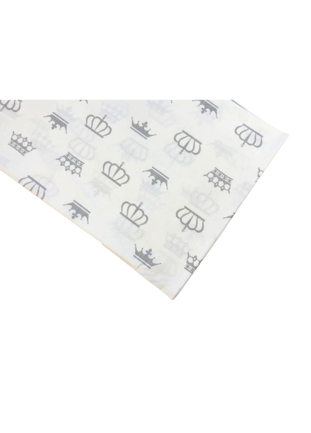 Бавовняна пелюшка 100*80см "Корони сірі" Moontime (366037250)