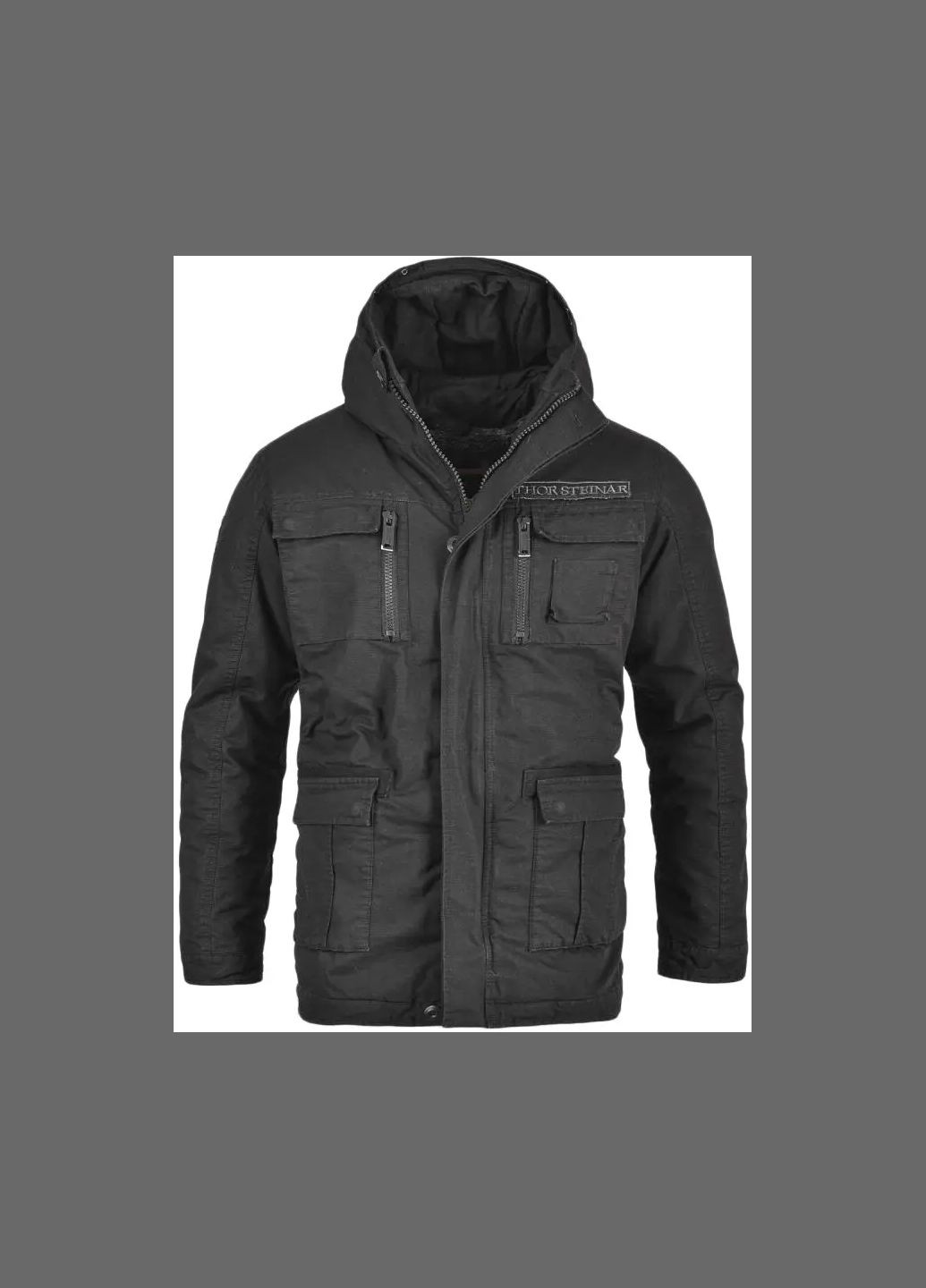Чорна демісезонна куртка frowin iv black Thor Steinar