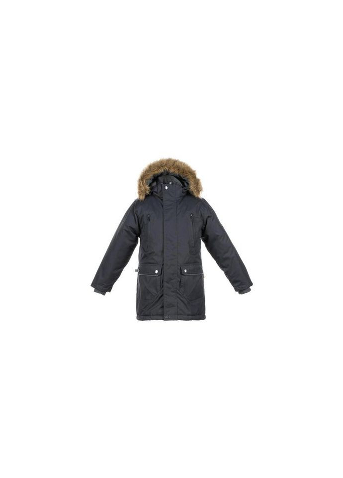 Темно-сіра зимня куртка vesper 17480030 темно-сірий 110 (4741468690537) Huppa