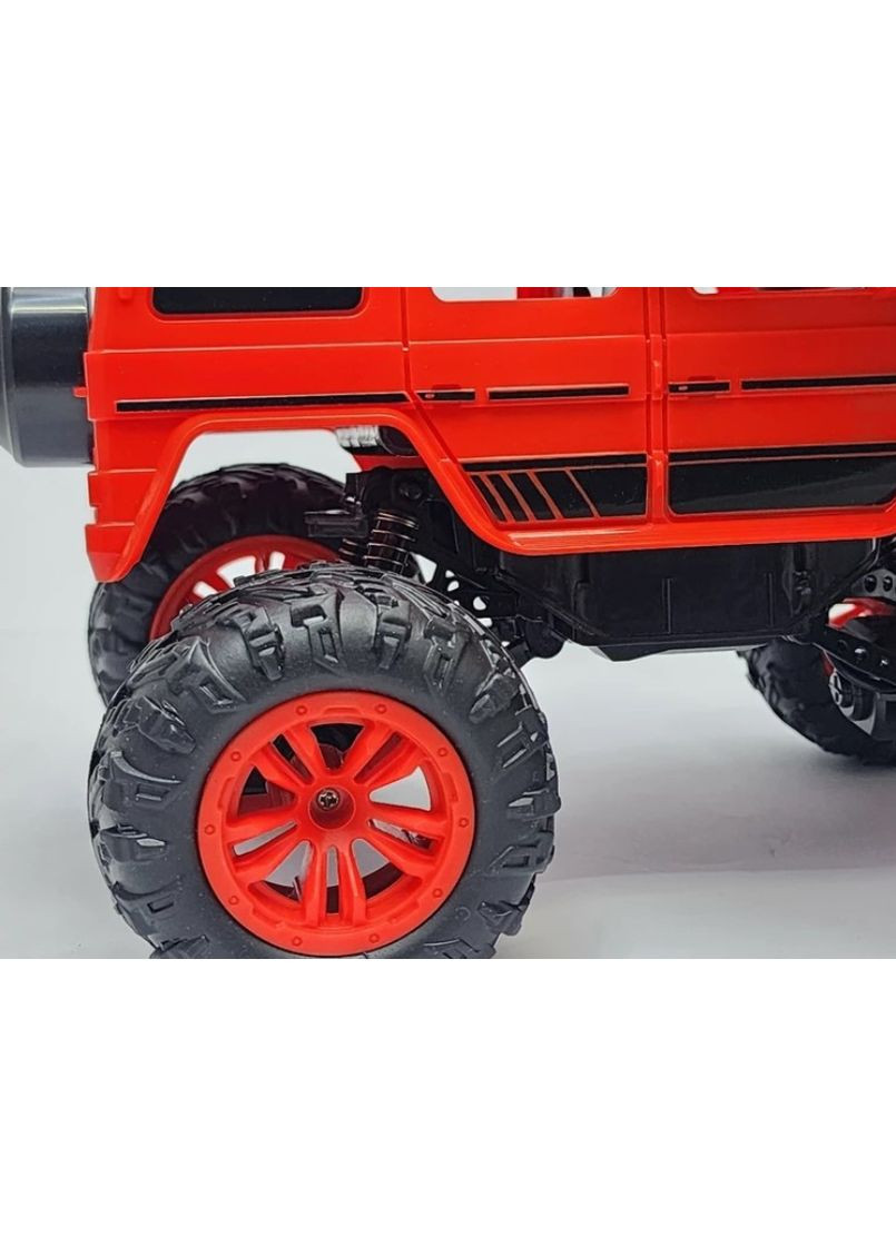 Джип на радіокеруванні SH091-509B акумулятор масштаб 1:16 світло амортизатори надувні колеса 22 см Червоний No Brand (367078465)