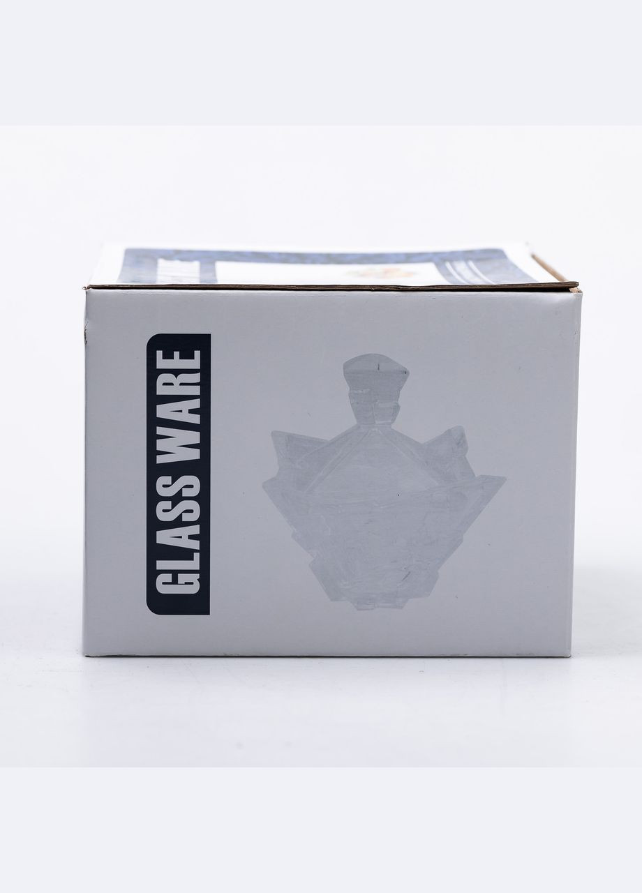 Сахарница с крышкой 16×16×19 см ваза Сахарница квадратная стеклянная HP-4-119 Yiwu (329375903)