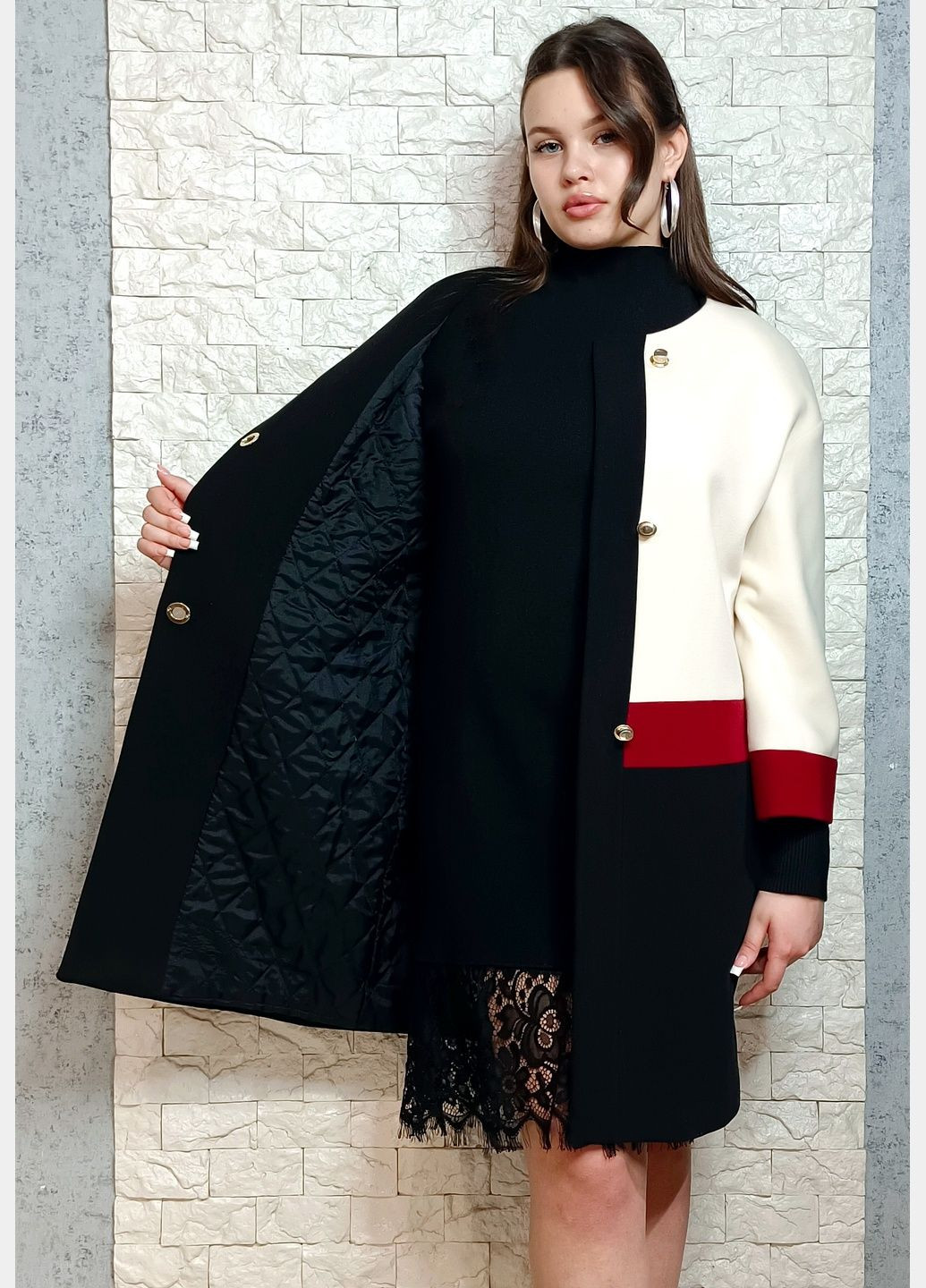 Комбіноване демісезонне Пальто демісезоне I Love Fashion Paris