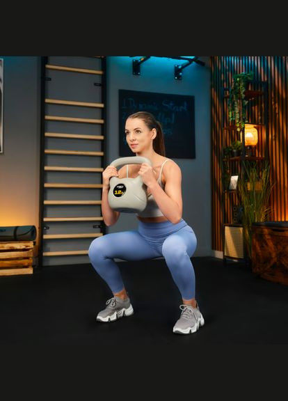 Гиря виниловая 12кг TX-012CKB серый TREX Sport (323136224)