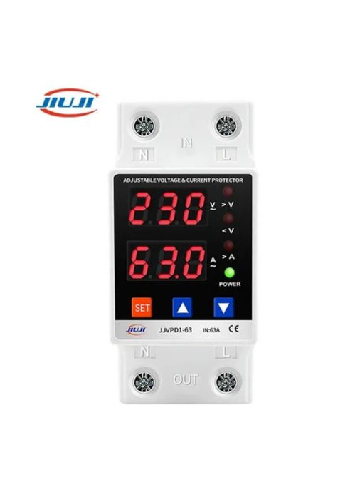 Электронное реле защиты напряжения и тока JJVPD1-63 1P+N 63А No Brand (368788649)