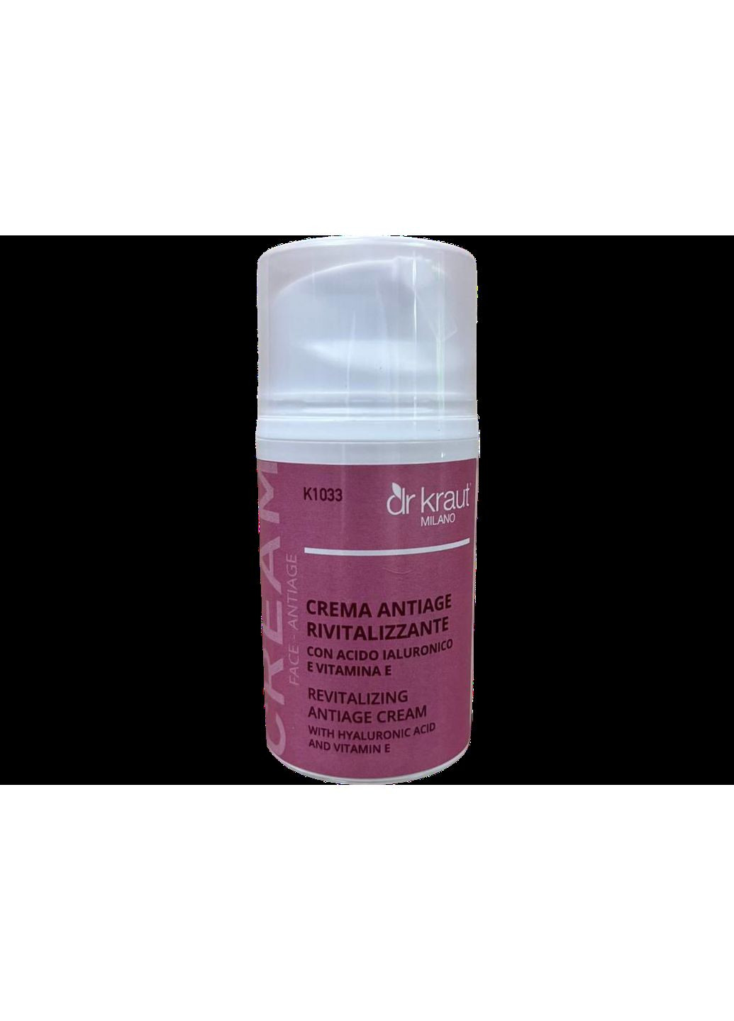 Dr. Kraut Ревіталізувальний антивіковий крем із гіалуроновою кислотою 50 мл Dr.Kraut Revitalizing Antiage-Cream — Крем, Італія (354822338)