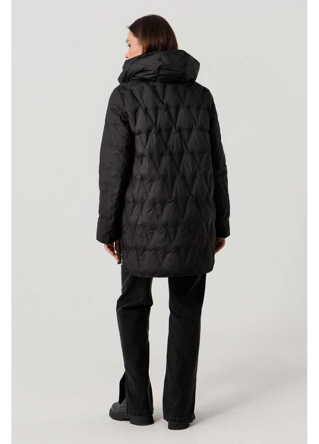 Чорна демісезонна куртка Visdeer