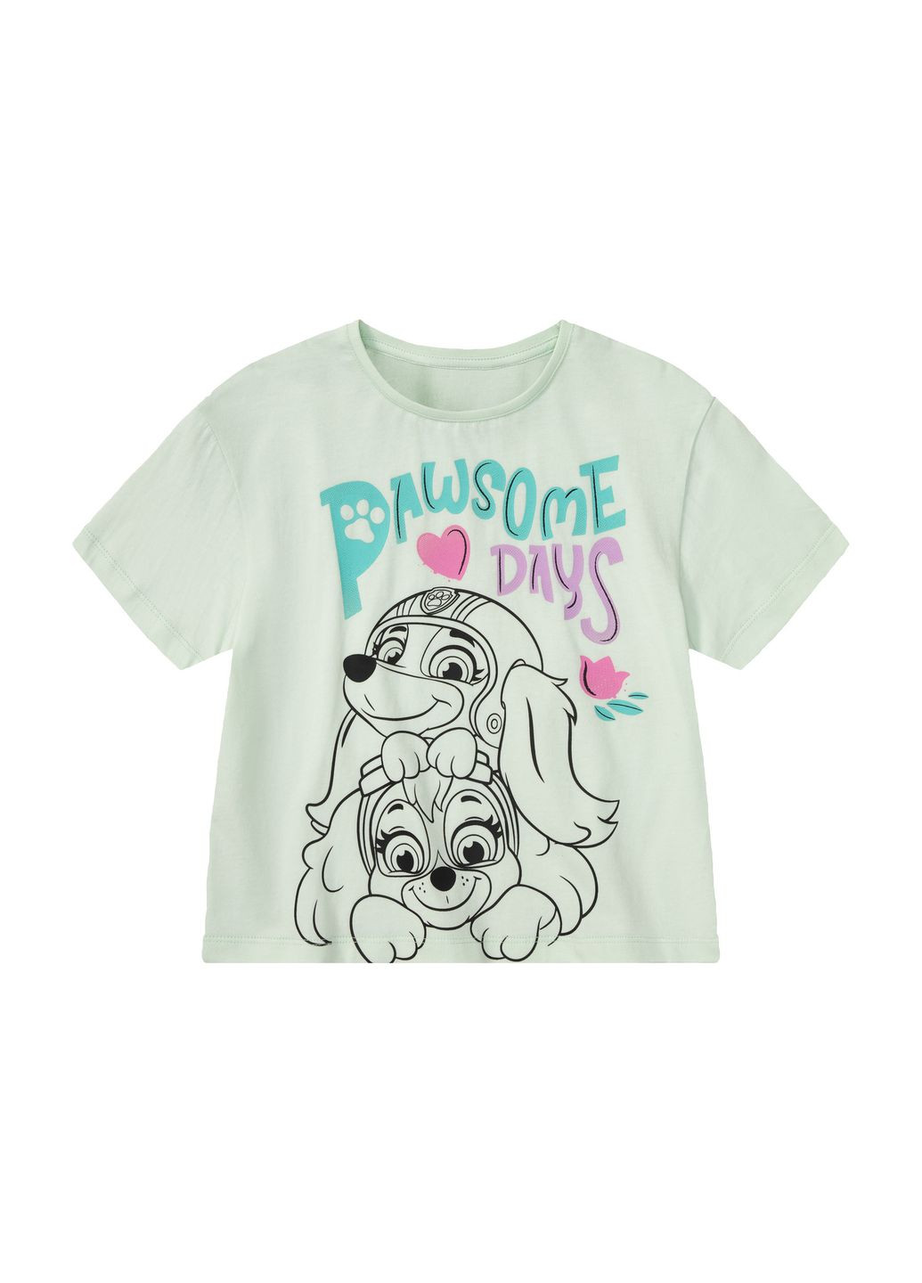 Комбінована демісезонна футболка набір 2 шт. для дівчинки щенячий патруль 434458 різнобарвний Disney