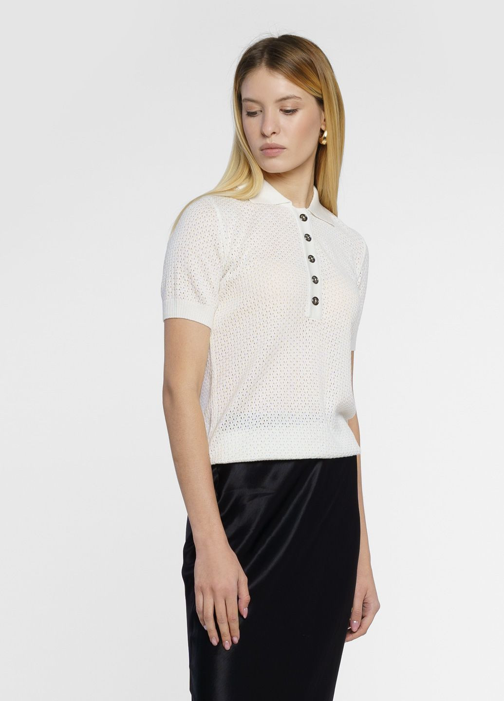 Поло жіноче біле Arber polo knit ww2 (278076014)