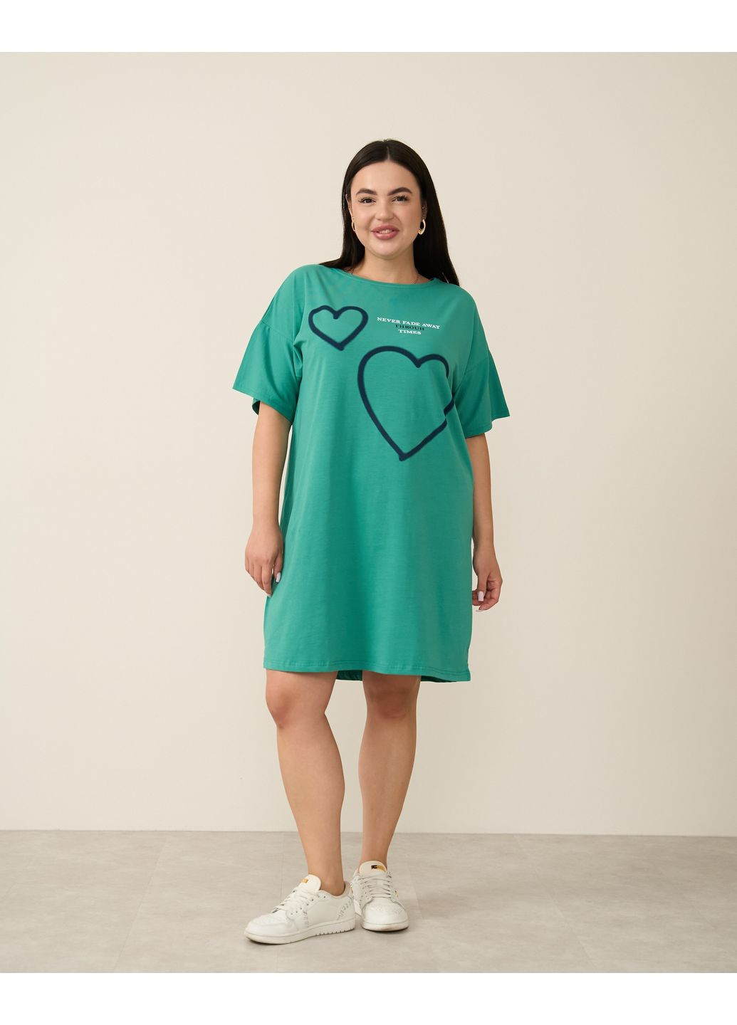 Туника с коротким рукавом Plus Size Nicoletta (362218925)