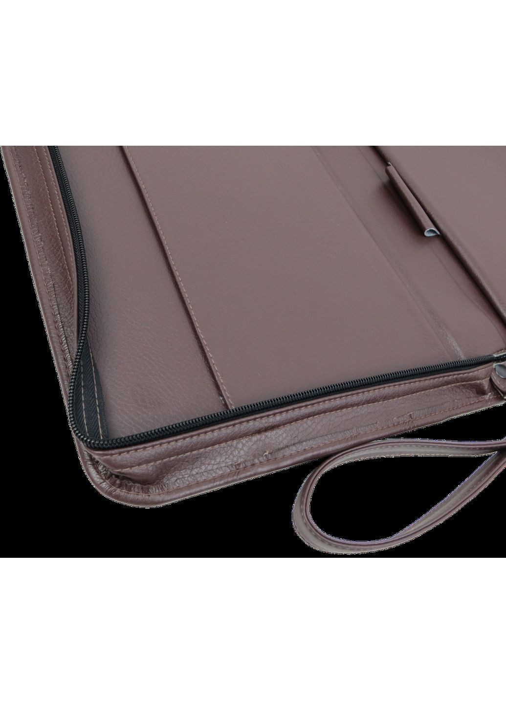 Папка для документів з еко шкіри коричнева Exclusive (361156588)