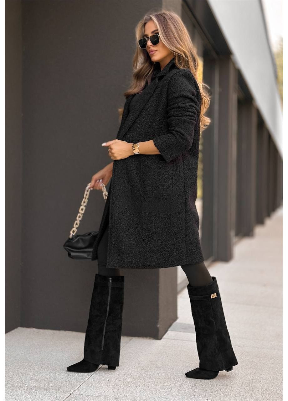 Плащ Тренч на Гудзиках Теплий Тканина Букле демісезон (361230073)