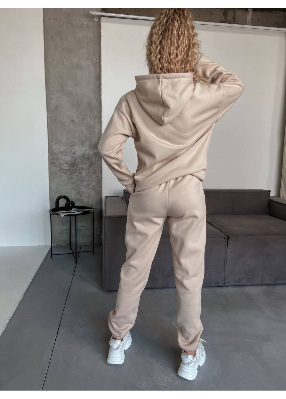 Теплый костюм из тринитки на флисе No Brand (369249472)