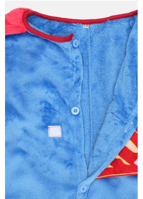 Синя зимня піжама кігурумі дитяча синього кольору з принтом комбінезон Let's Shop