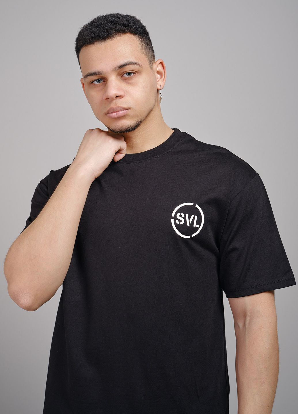 Черная футболка мужская черная 342990 Power