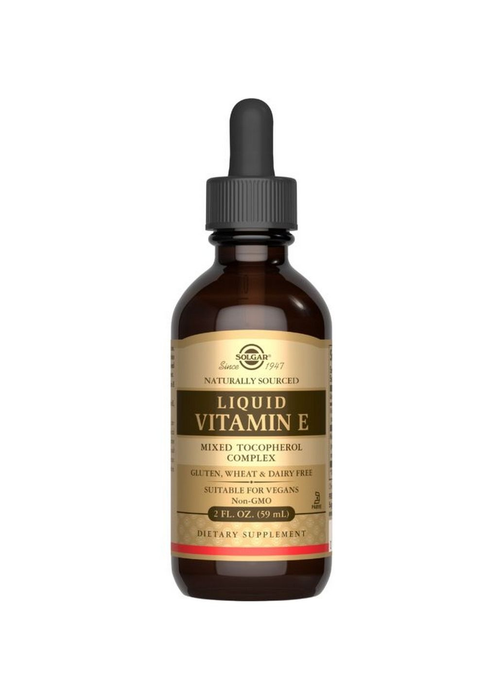 Вітаміни та мінерали Liquid Vitamin E, 59 мл Solgar (315872997)