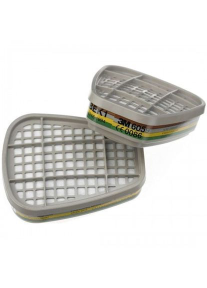 Фільтр 6059 ABEK1 для захисту від органічних та неорганічних кислотних газів, парів аміаку (2 шт. в комплекті) 3M (367165784)