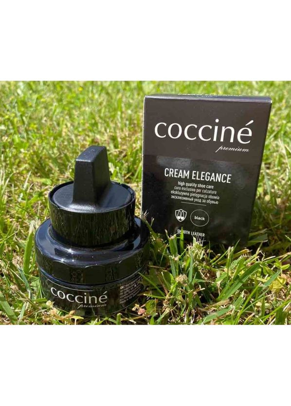 Крем для взуття з губкою Cream Elegance Чорний 50 мл 1692 Coccine (323483349)