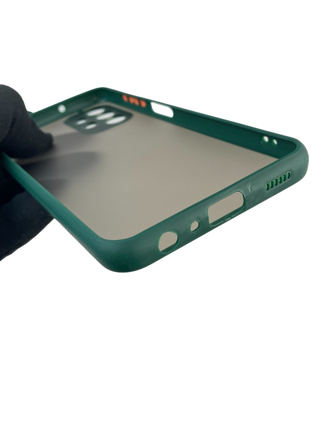 Чохол для телефона Galaxy A13 4G (SM-A135F) з високими бортами із захистом камери на самсунг а13 4г темно-зелений Samsung (366385649)