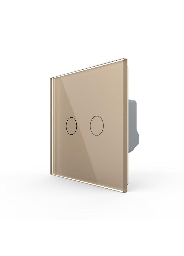 Сенсорна кнопка 2 сенсора 12/24В золотий скло (VL-FC2HC-2AP) Livolo (370970857)