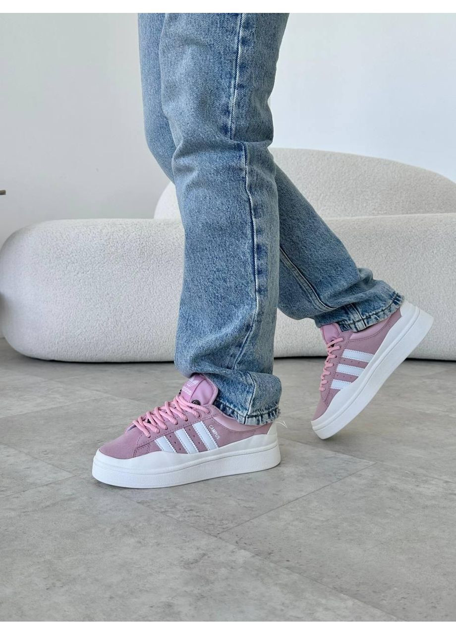 КРОСІВКИ ЖІНОЧІ ADIDAS CAMPUS X BAD BUNNY PINK WHITE АДІДАС КАМПУС No Brand рожеві демісезони (369390652)