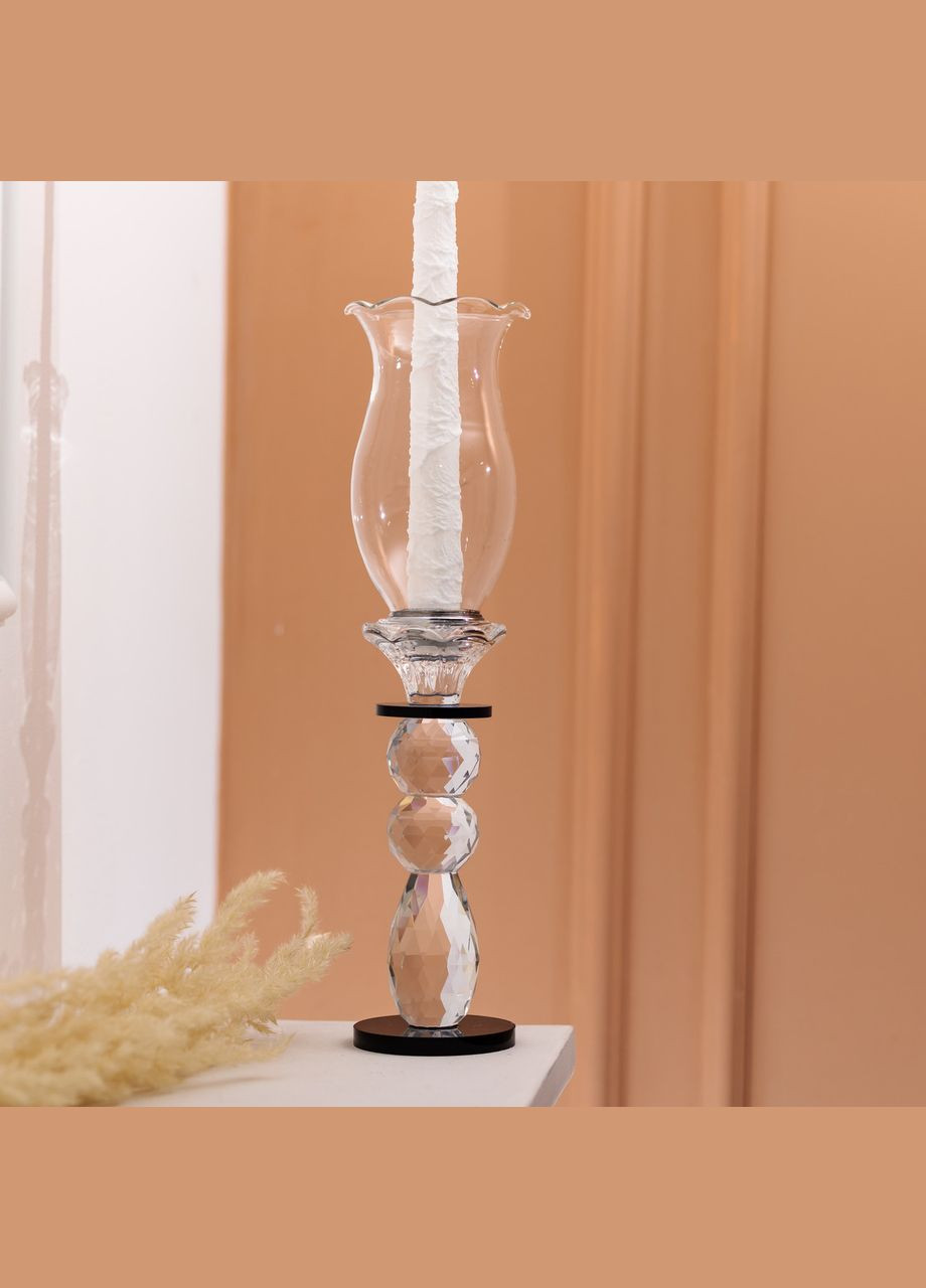 Підсвічник скляний 7×32 см підсвічник декоративний келих на ніжці HP-4-3L Yiwu (331784507)