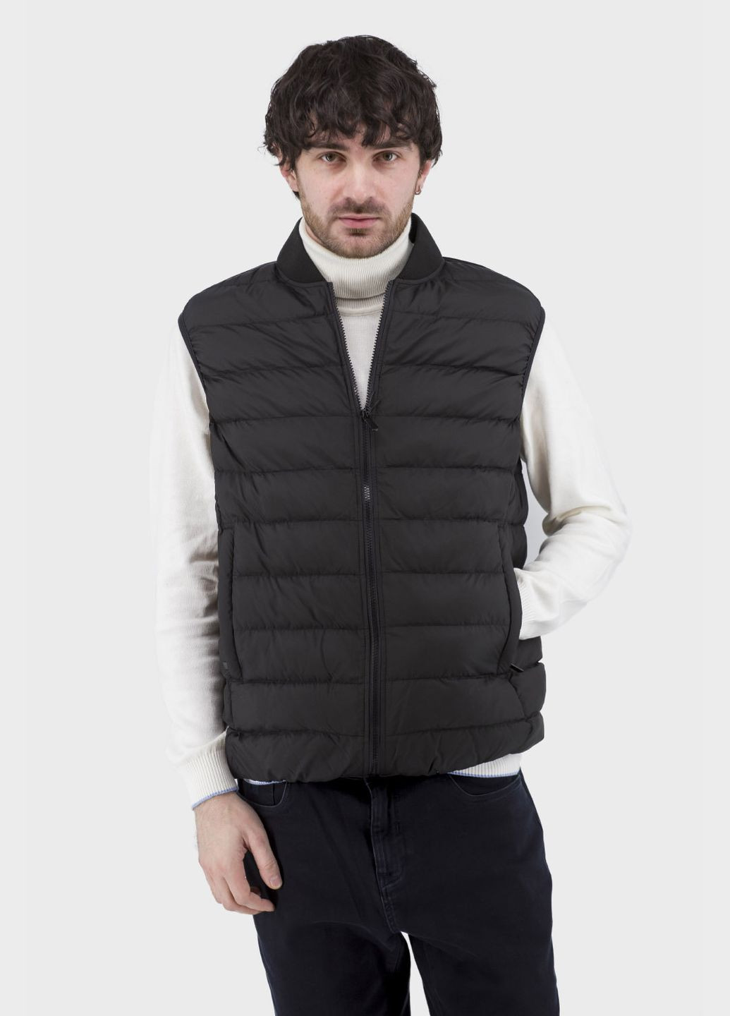 Чоловічий стьобаний жилет без рукавів із синтепоном для осені та весни City Class (теракот, ), 30108 No Brand (331785610)