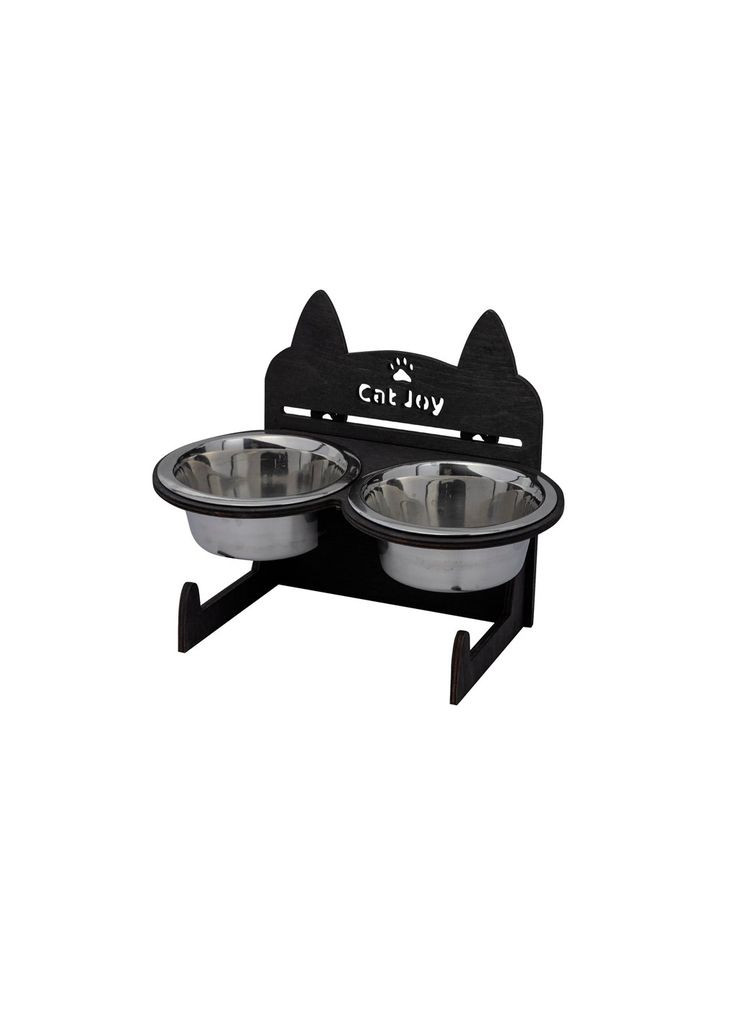 Кормушка для котів Мордочка з регулюванням висоти венге Cat Joy (301212352)