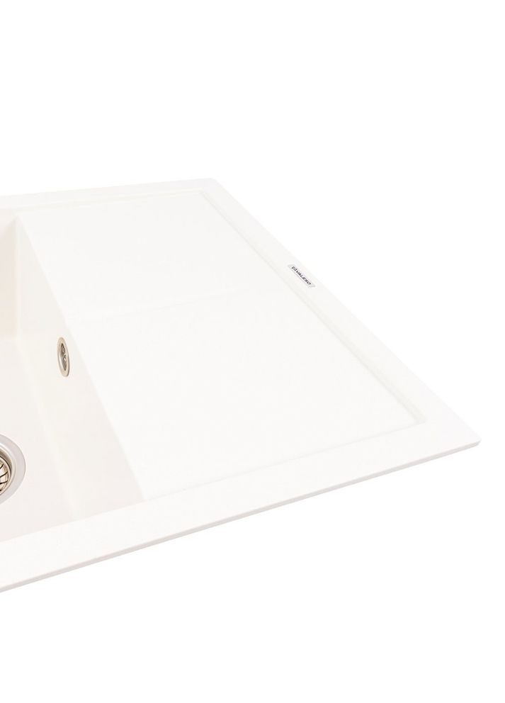 Гранитная мойка CRIPTA 6550 матовая Белая Valeso (358059942)