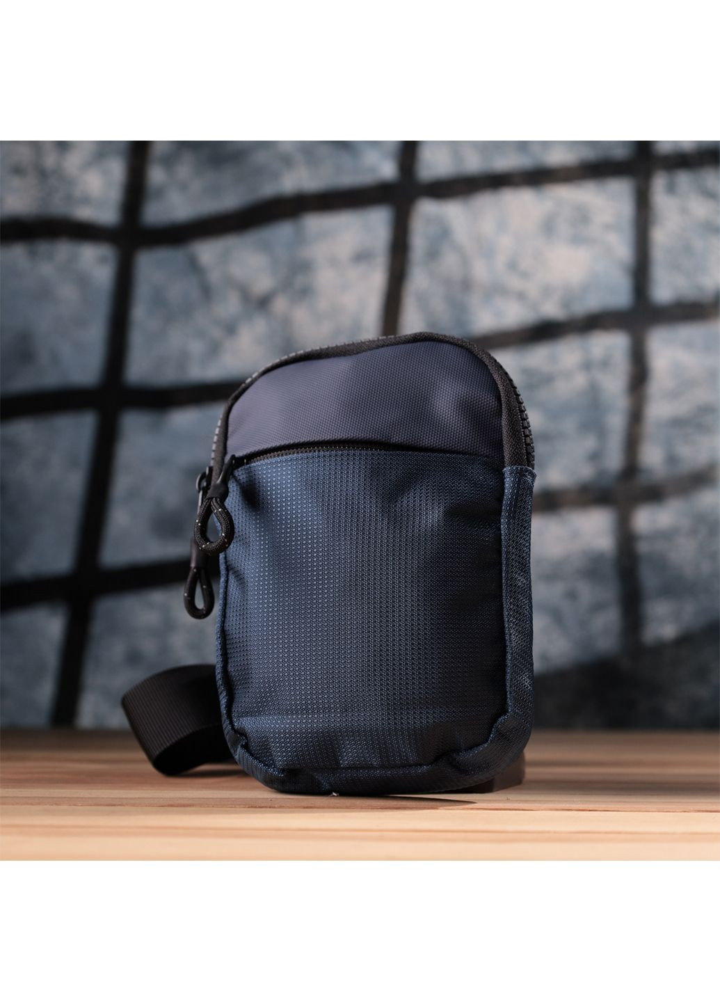 Чоловічий слінг сумка для подорожей з якісного текстилю. 11х15,5х2,5 см Vintage (315870035)