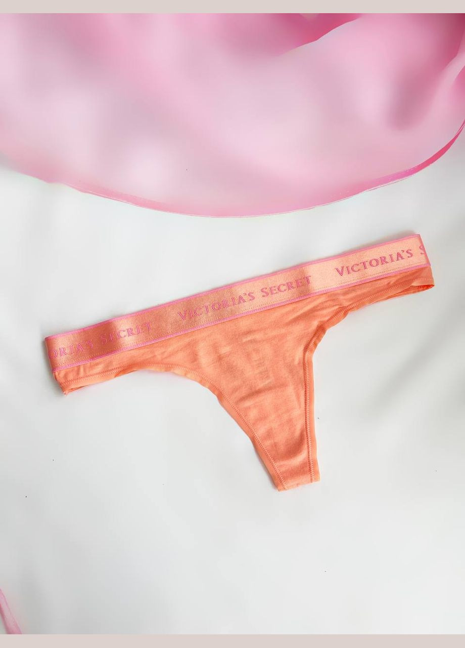 Кролики Logo Cotton Thong Panty Victoria's Secret Стрінги (330766881)