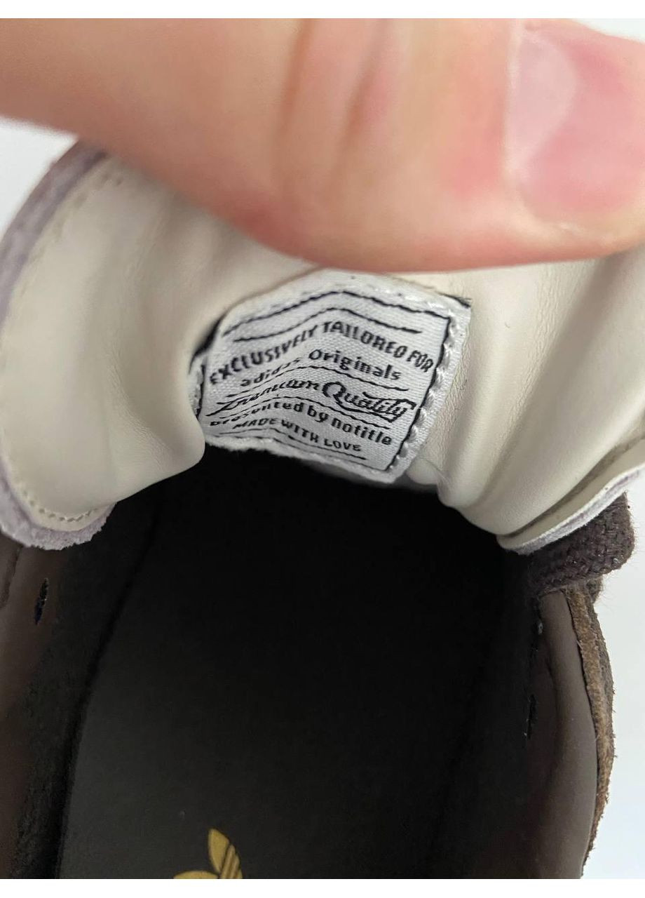 Білі Осінні кросівки чоловічі adidas samba x notitle og cow print адідас самба No Brand