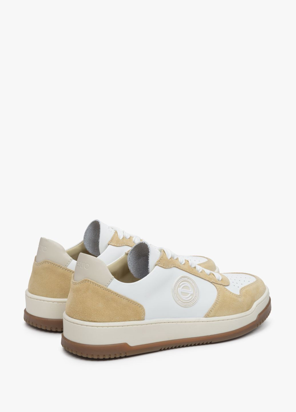 Бежеві кеди низькі, колір бежевий Estro