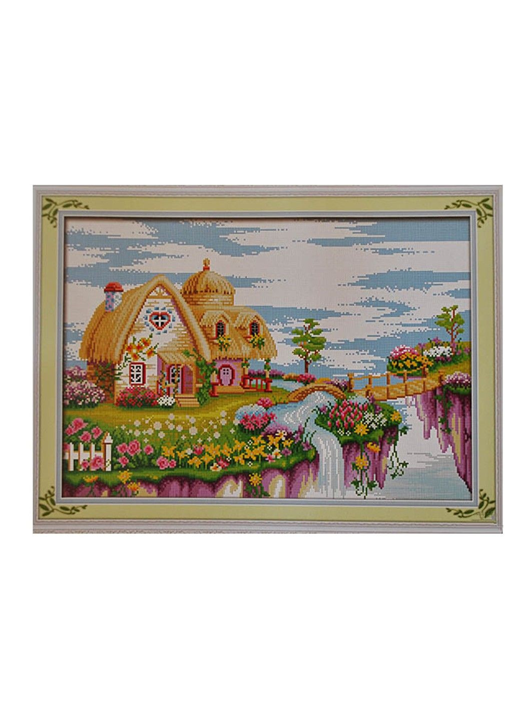 Набор для вышивания крестиком Dream land place Небесный остров 66х48 см канва №11 197089 No Brand (333165719)