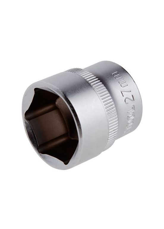 Головка шестигранная 27 мм x 1/2" матовая (ET-2027) Intertool (356679123)