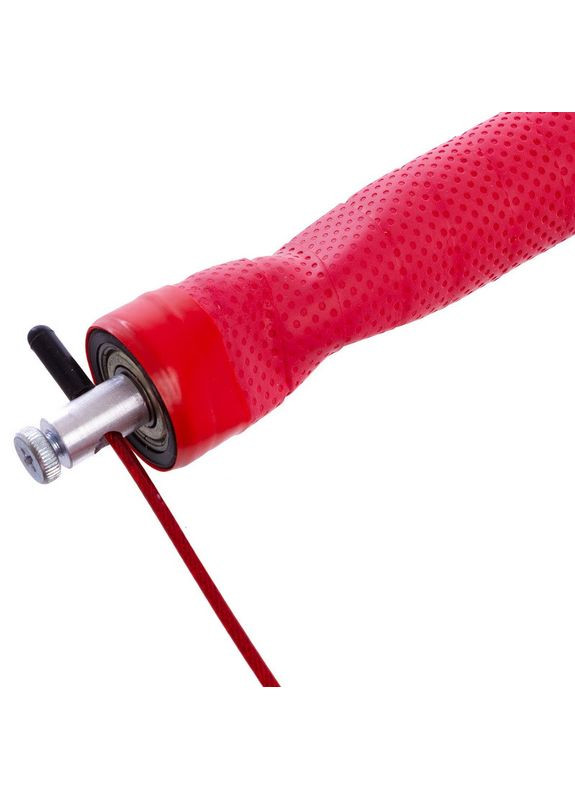 Скакалка скоростная Кроссфит с подшипником и стальным тросом (l-3м, d-2,6мм, ) (FI-5347_Красный) Zelart (354703096)