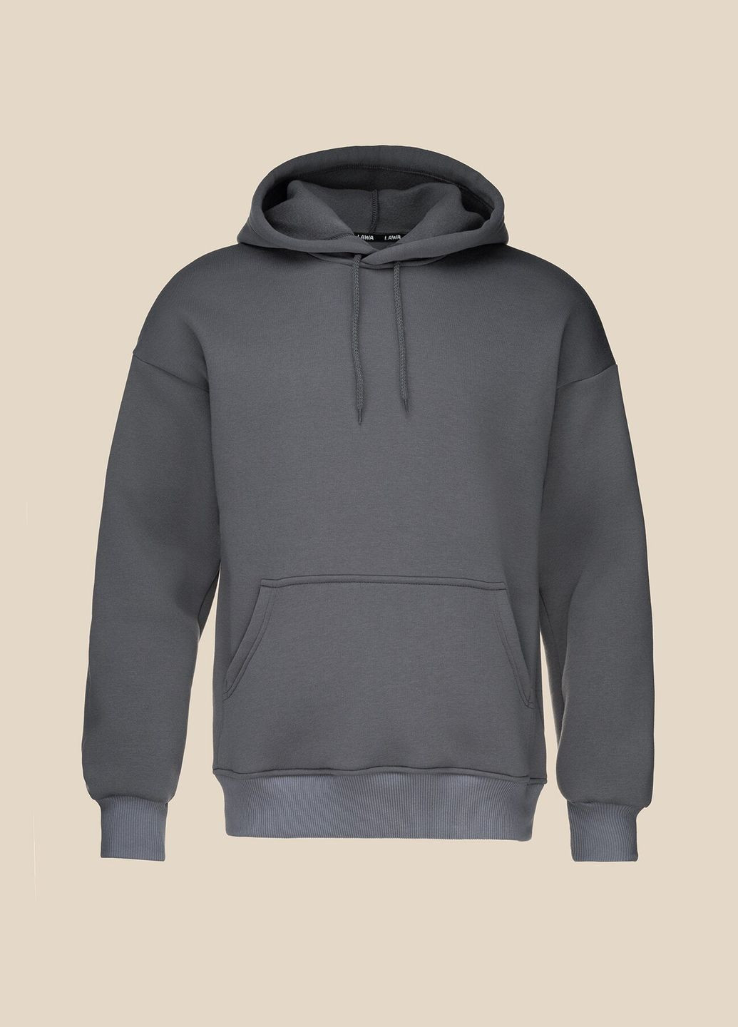 Худи однотонный мужской MBC02336 Графитовый shop (2000990842299) LAWA (315989893)