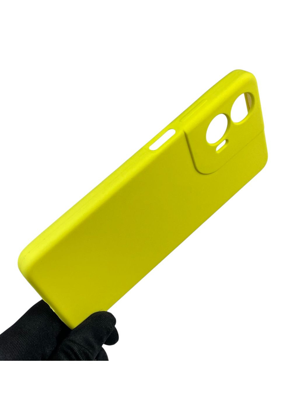 Чехол для Moto G24 (PB1E0003RS) силиконовый с микрофиброй нескользящий на моторола г24 желтый Motorola (366390771)