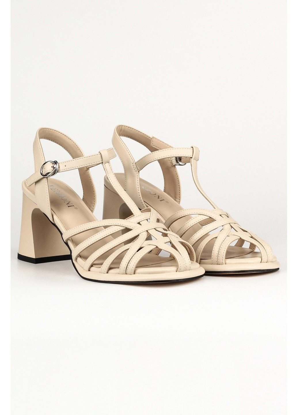 Бежевые женские босоножки 1100240 Renzoni с ремешком