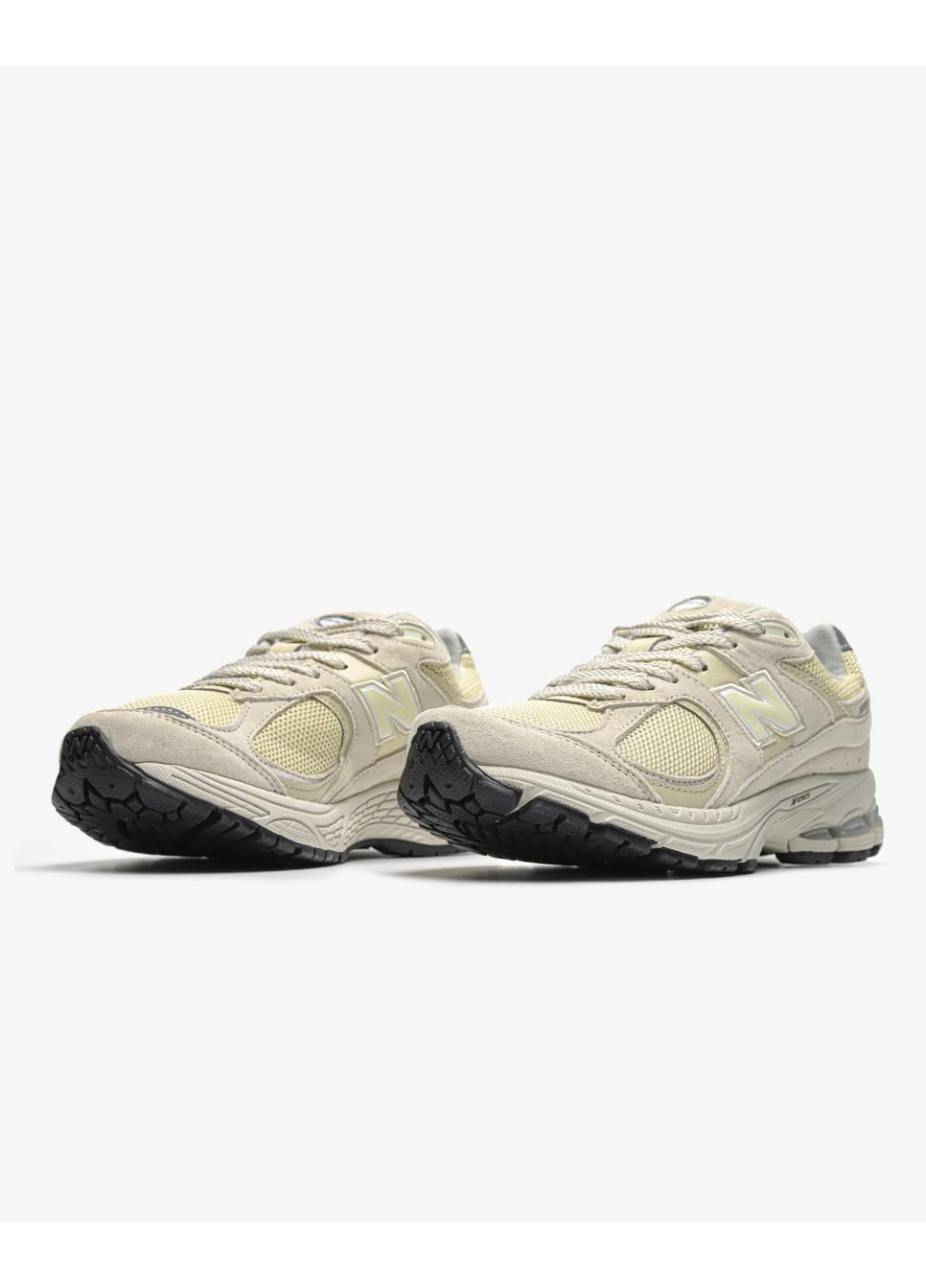 Бежевые демисезонные кроссовки мужские new balance 2002r «light bone aluminium» нью беланс 2002r No Brand